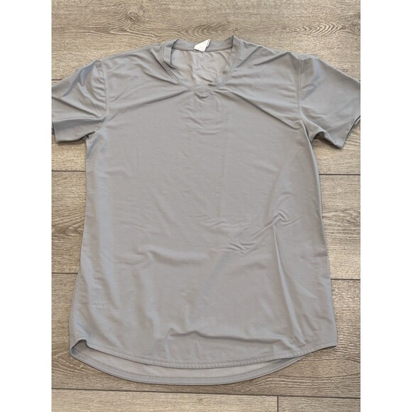BYLT Premium Basics T- Shirt Short Sleeve V-Neck Mens Medium Gray Athletic - Picture 1 of 7